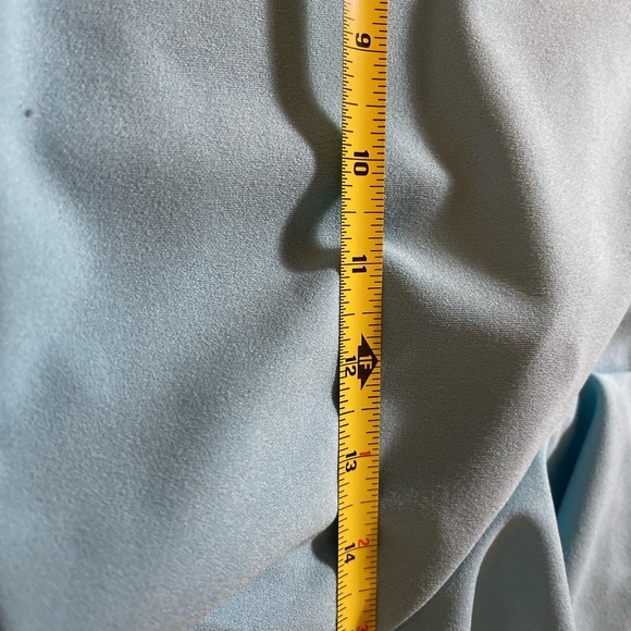 Women’s Sheath Dress Ruffle Front Sleeveless Knee Length Medium Lined Back Zip - Picture 5 of 12